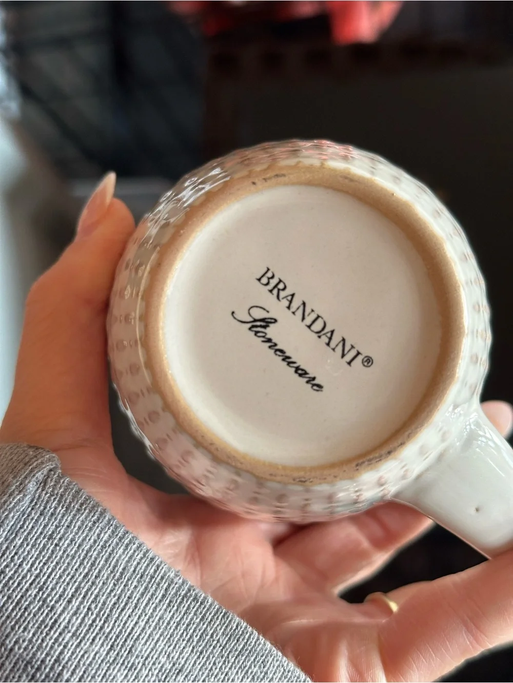 Neutral Textured Ceramic Mugs - Set of 2